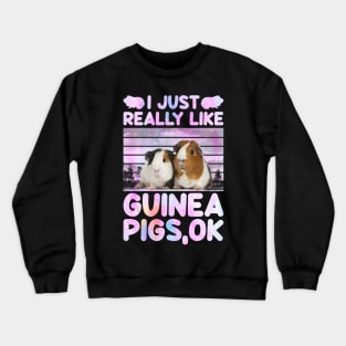 I Just Really Like Guinea Pigs Ok Crewneck Sweatshirt